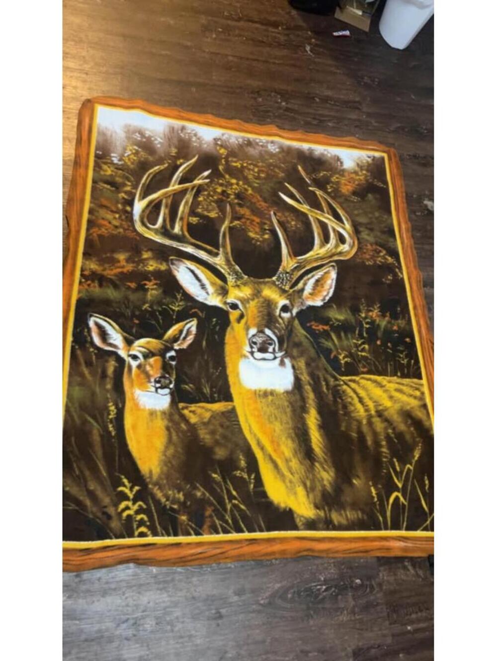 Deer throw blanket
